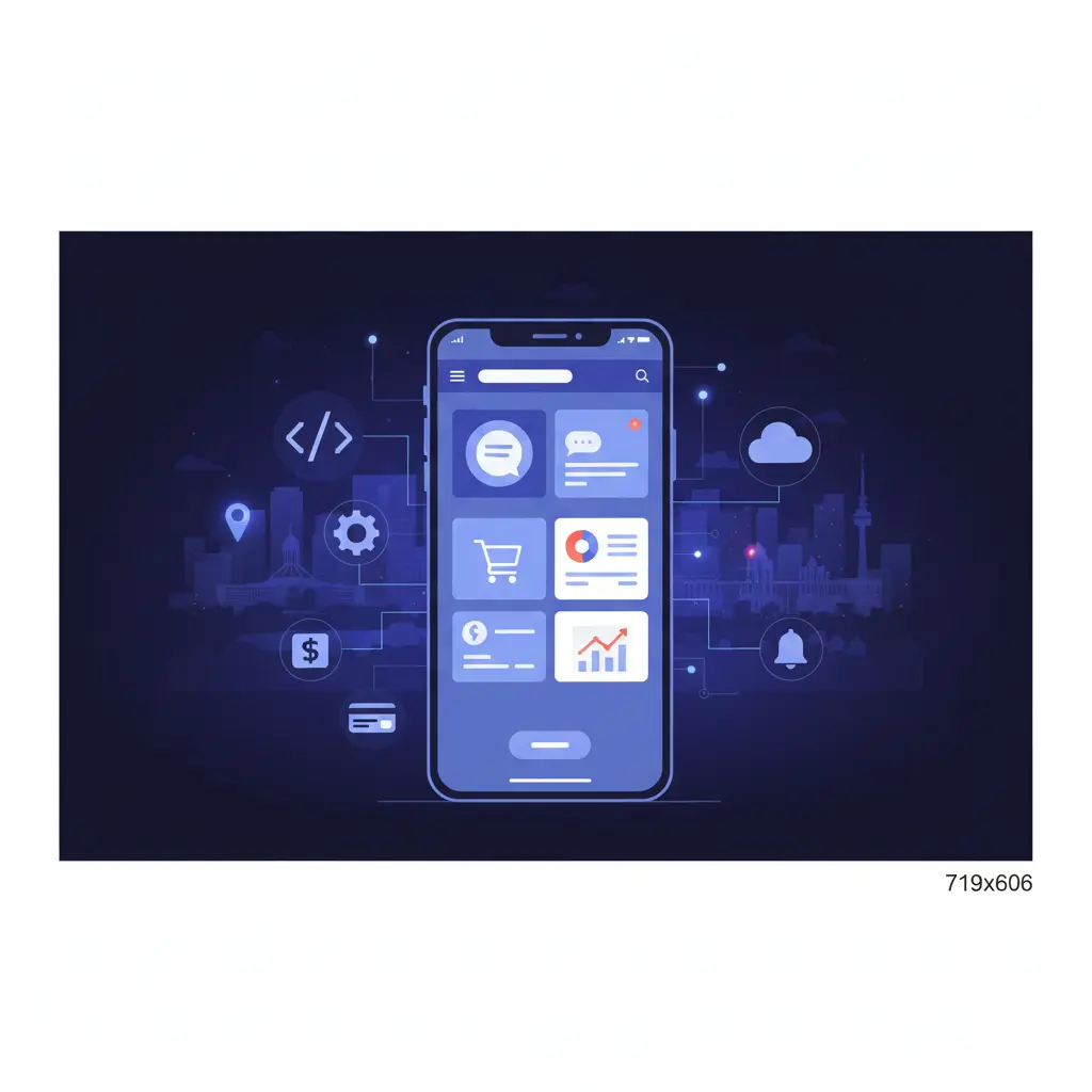 Custom app development in Canberra delivering innovative mobile solutions for businesses and startups